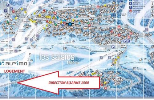 Bisanne 1500 Apartamento | Appartement 3 Pièces avec Piscine et Parking - Les Saisies, 7 pers - FR-1-594-75