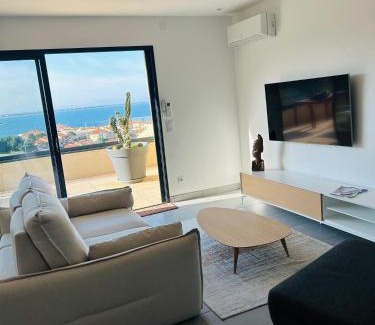 Port-Vendres Apartamento | Appartement 4 personnes tout confort avec vue panoramique sur MER