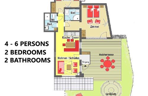 Niedernsill Apartamento | Appartement Anneke