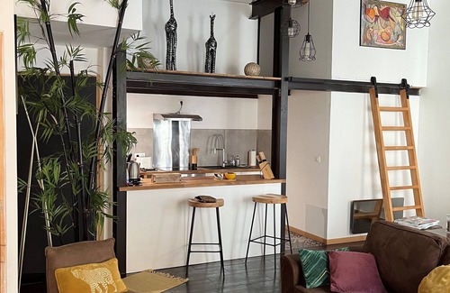 Saint-Lambert Apartamento | Appartement Atypique Cosy Entre Terre & mer Avec Patio et Plages à Proximité