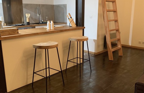 Saint-Lambert Apartamento | Appartement Atypique Cosy Entre Terre & mer Avec Patio et Plages à Proximité