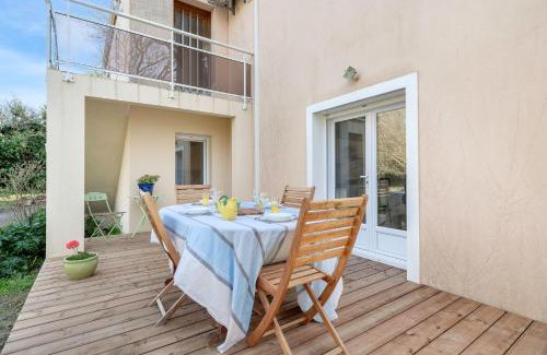 Pornic Apartamento | Appartement avec jardin à 300m de la plage, pour 4