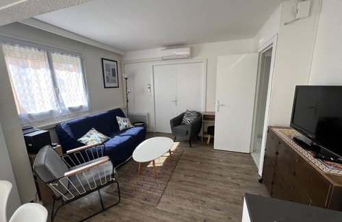 Le Barcares Apartamento | Appartement Climatisé T3 avec Piscine, Proche Plage et Commerces - Le Barcarès - FR-1-81-573