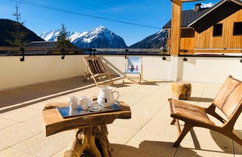 Vaujany Apartamento | Appartement Cocooning-sauna-jacuzzi