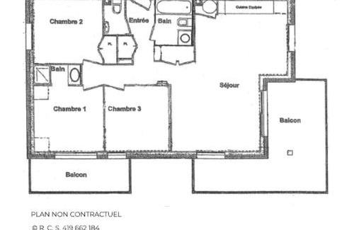 Le Bettaix Apartamento | Appartement Confort+ avec Balcon et Parking - 3 Chambres, 6 pers, WiFi - Les Menuires - FR-1-452-315