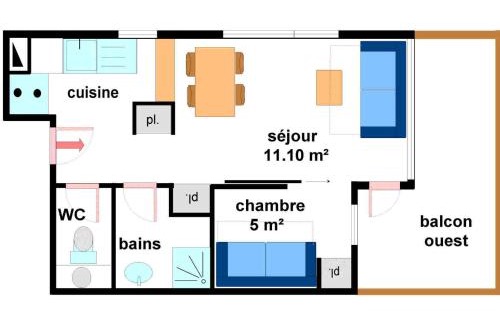 Lanslevillard Apartamento | Appartement cosy 4 pers avec balcon et WIFI au pied des pistes - FR-1-508-123