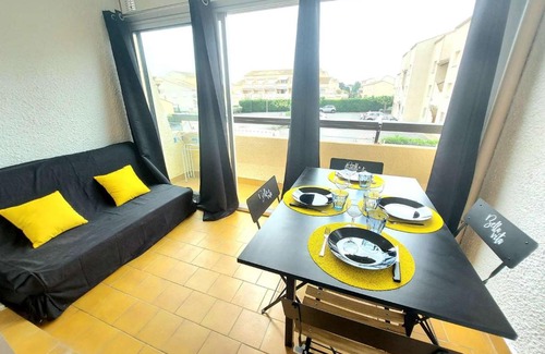 Marseillan Plage Apartamento | Appartement cosy 4 pers avec piscine, à 5 min de la plage - FR-1-326-761