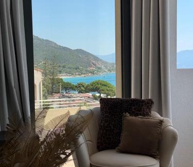 Ajaccio Apartamento | Appartement de luxe type 4 Eden Suite Sanguinaires vue mer avec piscine chauffée résidence Ajaccio