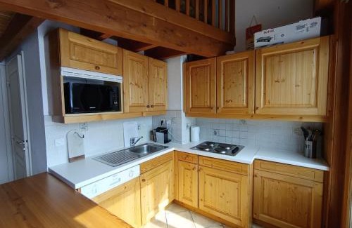Montgenevre Apartamento | Appartement duplex pour 6 personnes avec terrasse à Montgenèvre - FR-1-445-164