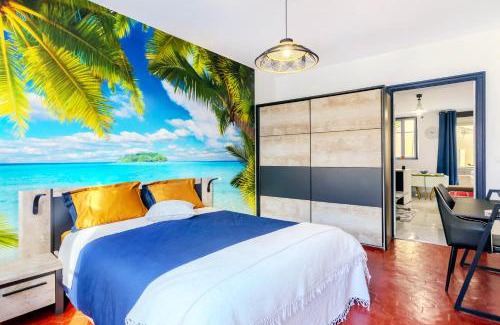 Rivesaltes Apartamento | Appartement esprit Tahitien