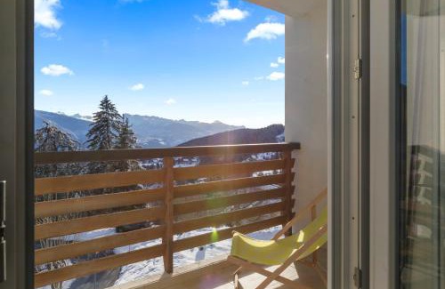 Randogne Apartamento | Appartement fraîchement rénové à Crans-Montana, vue imprenable