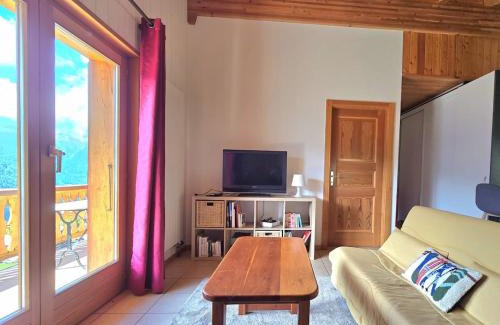 Saint-Martin Apartamento | Appartement l'Arzinol avec vue panoramique, St-Martin VS, Val d'Hérens