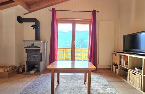 Saint-Martin Apartamento | Appartement l'Arzinol avec vue panoramique, St-Martin VS, Val d'Hérens