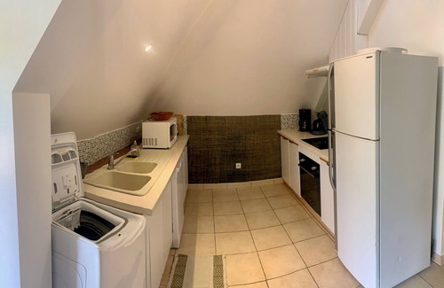 Piton Saint-Leu Apartamento | Appartement le Guétali, T3 de 60m² à l'étage, 2 chambres. Vue jardin et mer