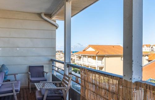 Biscarrosse Plage Apartamento | Appartement lumineux 4 pers, proche océan, piscine, parking couvert - FR-1-521-257