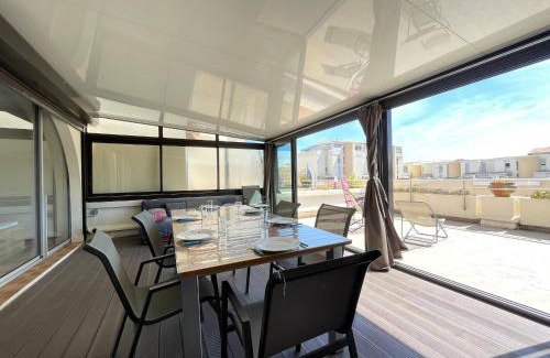 Sete Apartamento | Appartement moderne, 2 pièces cabine, terrasse et véranda, proche plage, parking privé - FR-1-338-133