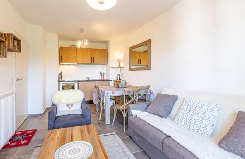 Plagne Centre Apartamento | Appartement moderne avec vue Mont Blanc, proche pistes, casier à skis et garage privatif - FR-1-351-101