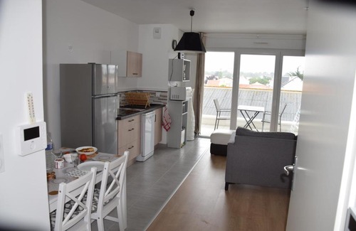 Notre-Dame-de-Monts Apartamento | Appartement neuf T2 avec balcon en centre ville à 800 m de la plage