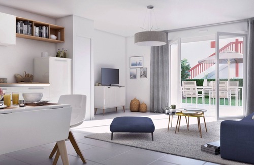 Behobie Condominio | Appartement Près de la Plage | Kitchenette Equipée