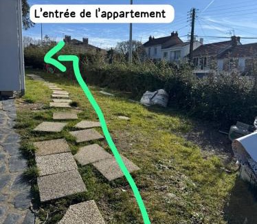 La Roche-sur-Yon Apartamento | Appartement RDC vu sur jardin