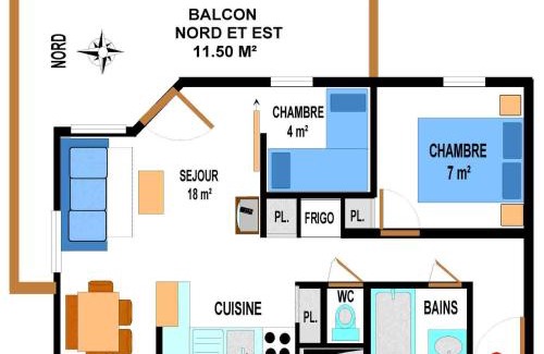 Val Cenis Apartamento | Appartement spacieux pour 6 au pied des pistes avec PARKING et WIFI - FR-1-508-27