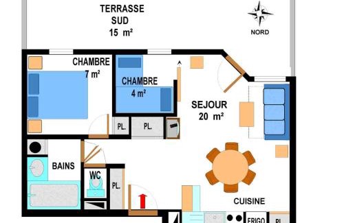 Val Cenis Apartamento | Appartement spacieux pour 6 personnes avec terrasse au pied des pistes, parking et WIFI inclus - FR-1-508-2