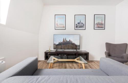 Roncq Apartamento | Appartement style industriel, propre, WIFI Fibre