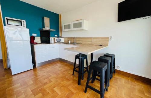 Saint-Cyprien Plage Apartamento | Appartement T2 avec Terrasse et Parking - 200m Plage - FR-1-309-478