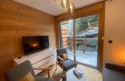 Combloux Apartamento | Appartement T2 de Standing Neuf 6-8 personnes avec Balcon et Jardinet au Pied des Pistes à Combloux