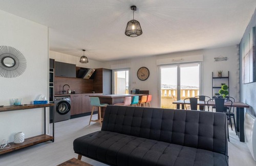 Biscarrosse Plage Apartamento | Appartement T3 rénové face à la dune, 6 pers., piscine, plage à pied - Biscarrosse - FR-1-319-489