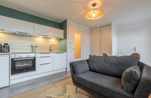 Marcq-en-Baroeul Apartamento | Appartement une chambre avec parking et terrasse