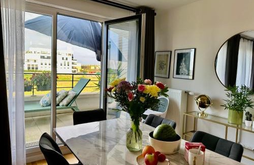 Chessy Apartamento | Appt Vue Parc Disneyland-PARIS - Terrasse - Parking Privé