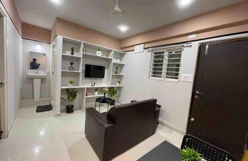 Kondapur Apartamento | Apricot: 1bhk Humble Abode in Botanical Gardens
