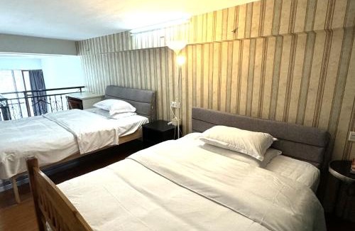 Panyu Apartamento | April Fair Duplex Apartment Guagnzhou South Railway Station Min Jie Branch