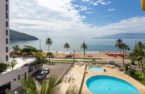 Ipiranga Apartamento | Apto Martim de Sá - Frente a la playa (pie en la arena) - Vista al mar