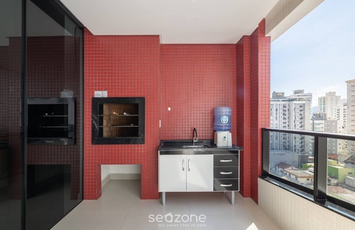 Castelo Branco Apartamento | Apto 2Q c/churrasq. 500m da Meia Praia ROT1001