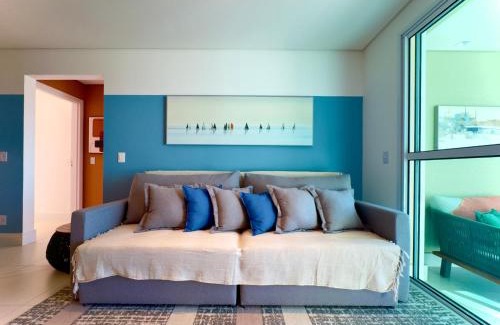 Itacolomi Apartamento | Apto 3 Quartos Condomínio Resort Completo Pé na areia com Piscina borda Infinita, Beach Tennis, Academia, Sala de Jogos, Brinquedoteca, Playground e Portaria 24H 2 Quartos com Ar-Condicionado, Churrasqueira Privativa Reserve Agora e Viva essa Experiência