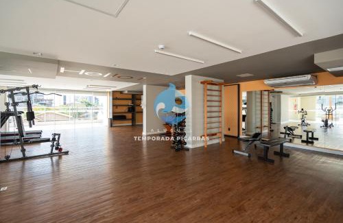 Itacolomi Apartamento | Apto 3 Quartos Condomínio Resort Completo Pé na areia com Piscina borda Infinita, Beach Tennis, Academia, Sala de Jogos, Brinquedoteca, Playground e Portaria 24H 2 Quartos com Ar-Condicionado, Churrasqueira Privativa Reserve Agora e Viva essa Experiência