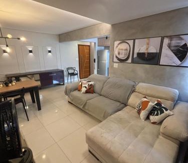 Sao Vicente Apartamento | Apto aconchegante vista mar , tv, wifi e ar - Praia São Vicente