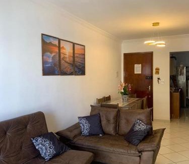 Aviacao Apartamento | Apto com Varanda e Churrasqueira - 30 m da Praia