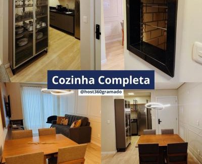 Vila Luiza Apartamento | Apto de luxo com lareira em Canela SelfChekIn