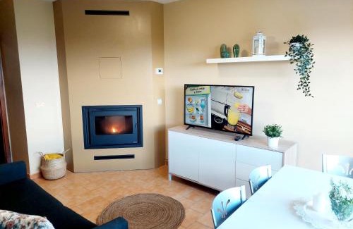 Bueu Apartamento | Apto Dona Olga 200 mts playa Lapamán, terraza vistas al mar