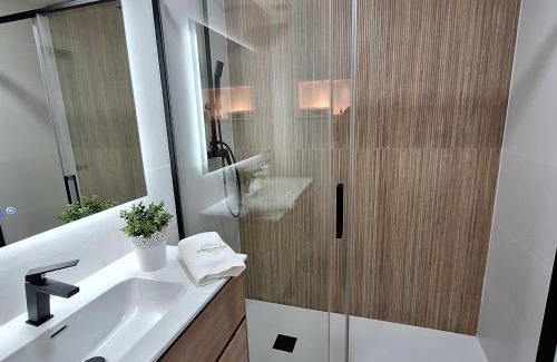 Bueu Apartamento | Apto Dona Olga 200 mts playa Lapamán, terraza vistas al mar
