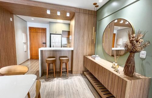 Carniel Apartamento | Apto moderno com lareira, piscina aquecida e infra completo em Gramado