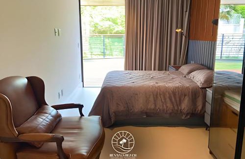 Torres Apartamento | Apto Premium em Torres - Apenas 150mts do mar - Piscina - Ar condicionado sala e quartos - Tv Smart - Wifi - Varanda com churrasqueira - Pátio privativo - Garagem fechada - Aceita pet