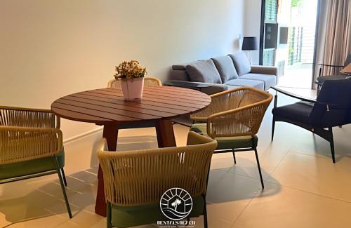Torres Apartamento | Apto Premium em Torres - Apenas 150mts do mar - Piscina - Ar condicionado sala e quartos - Tv Smart - Wifi - Varanda com churrasqueira - Pátio privativo - Garagem fechada - Aceita pet