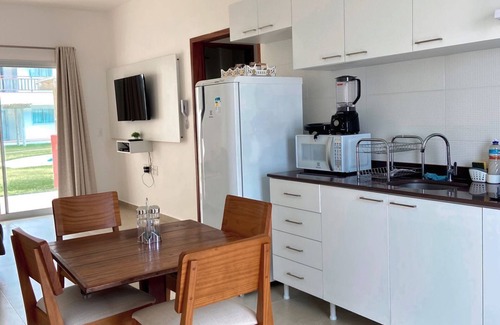 Canoa Quebrada Apartamento | Apto térreo com varanda para piscina