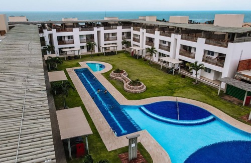 Canoa Quebrada Apartamento | Apto térreo com varanda para piscina