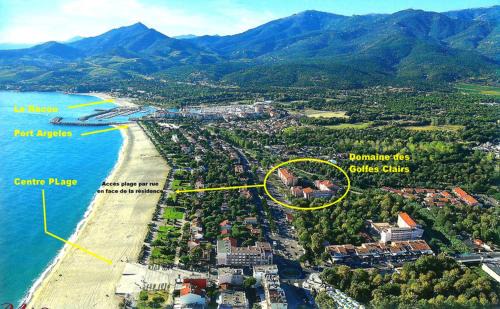 Plage d'Argeles Apartamento | ARGELES PLAGE STUDIO PISCINE PARK. PRIVATIF DANS RES. SECURISEE