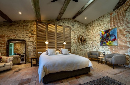 Bivio Lugnano Cama Y Desayuno | Arlecchino Onze Suite, Deze Kamer Straalt Authenticiteit, en Warmte uit